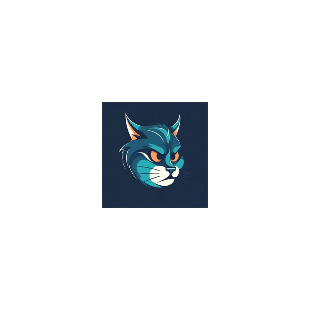 Foto logo della mascotte del gatto icon8