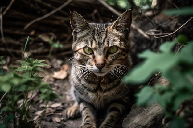 A cat observing the camera Serbia