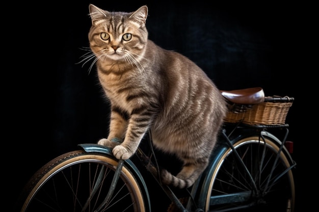 Котики На Велосипеде Картинки