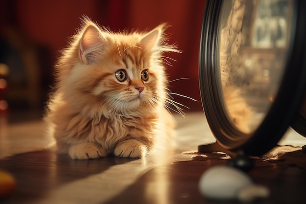 cat playing with balls