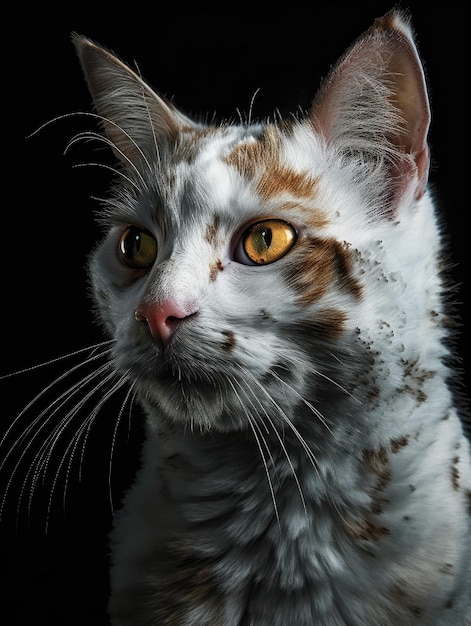 Cat portrait generative ai