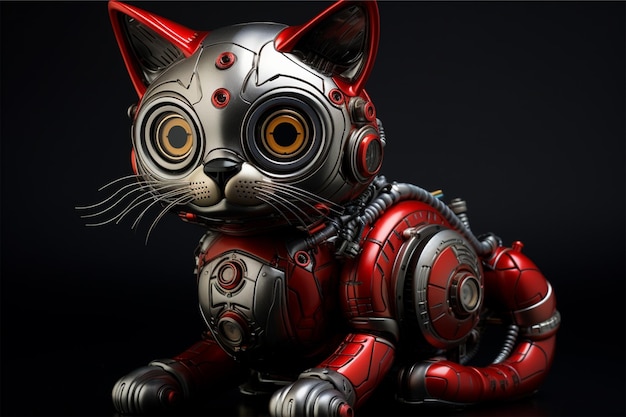 cat robot black