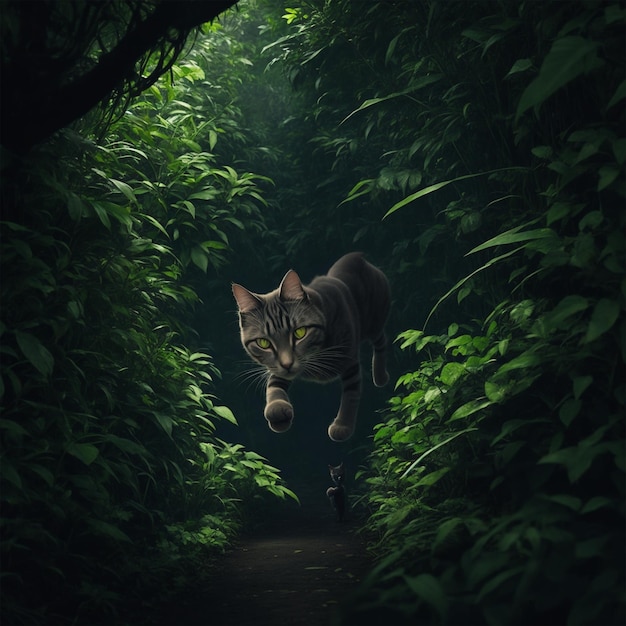 Photo cat run