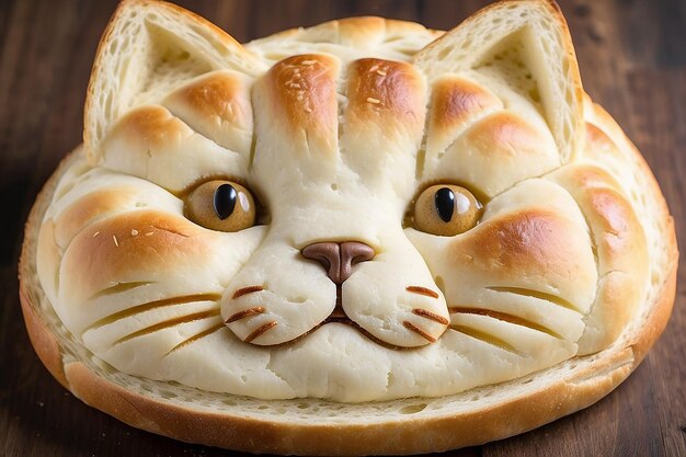 猫の形のパンは猫によって作られる