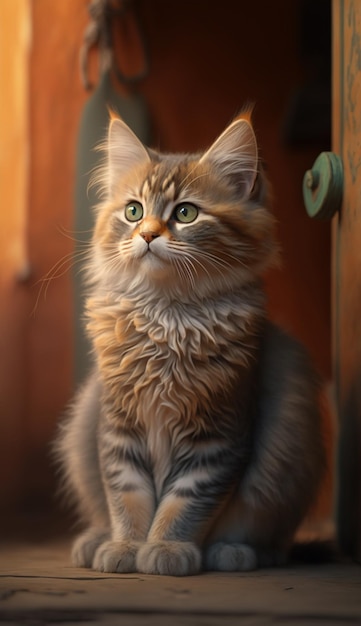 A cat sitting on a window sill