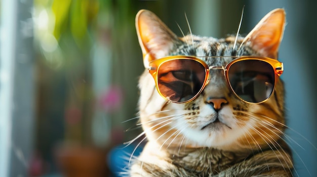 Cat in sunglasses Generative AI