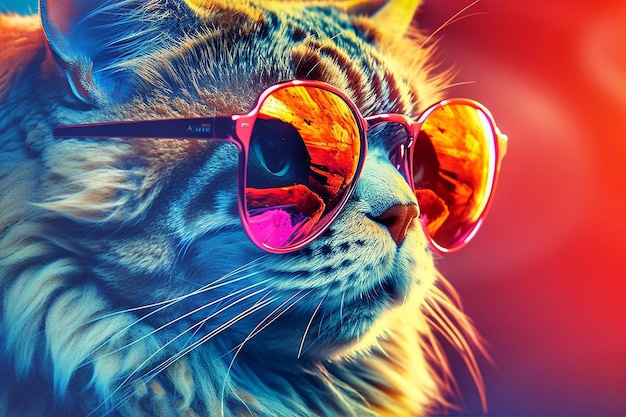 Cat in sunglasses