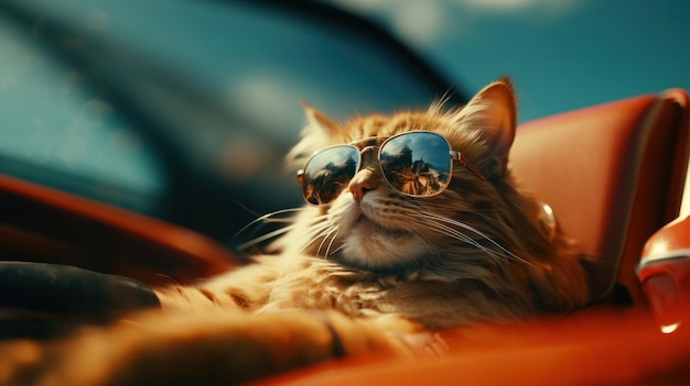 Cat in sunglasses