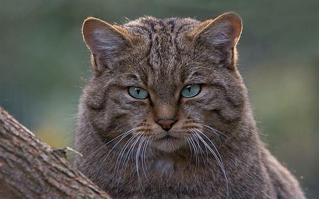 кошка, которая смотрит в камеру