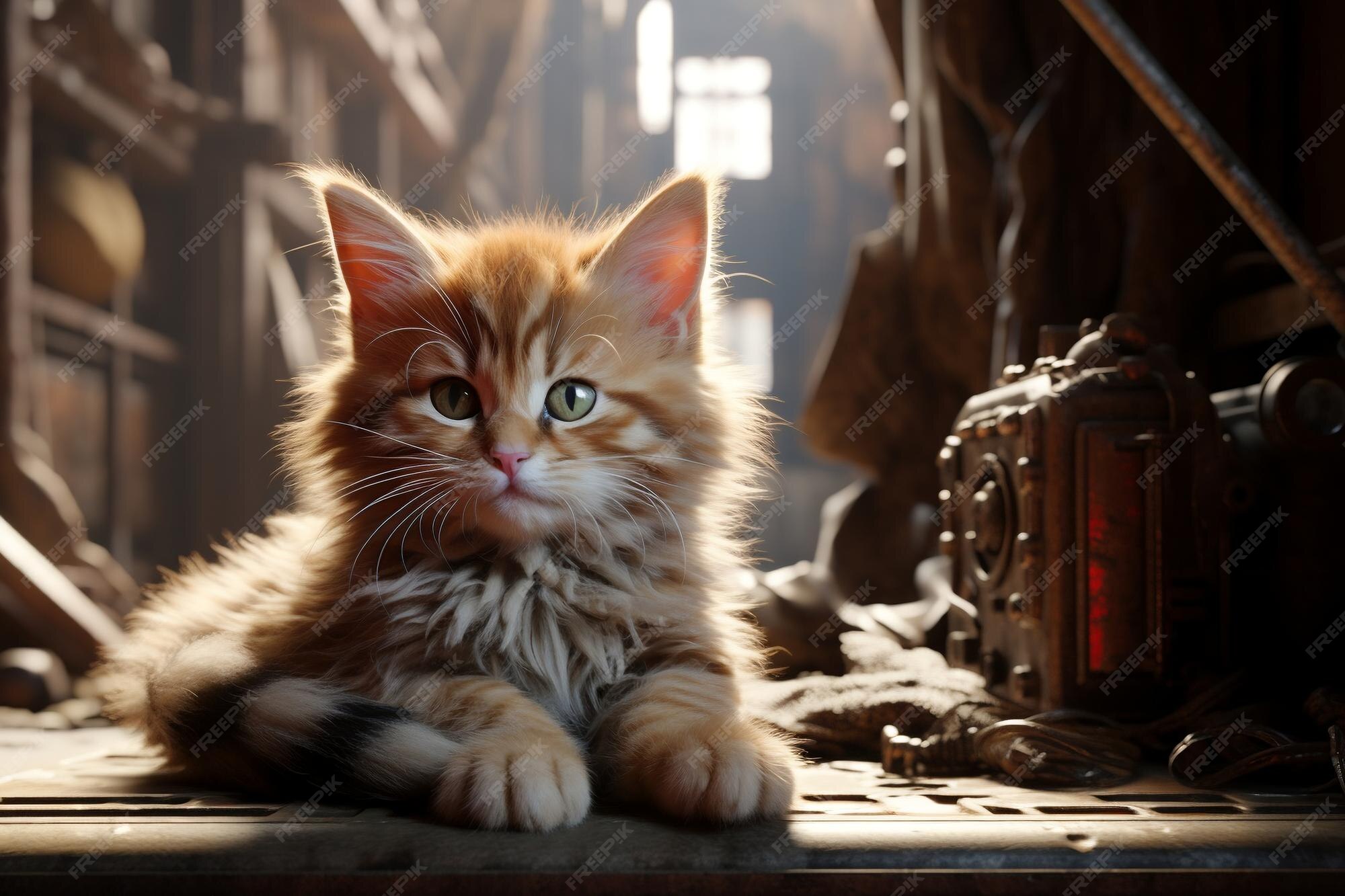 Premium ai image cat unreal engine generative ai
