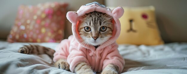 Photo a cat wearing a costume that says  a cat