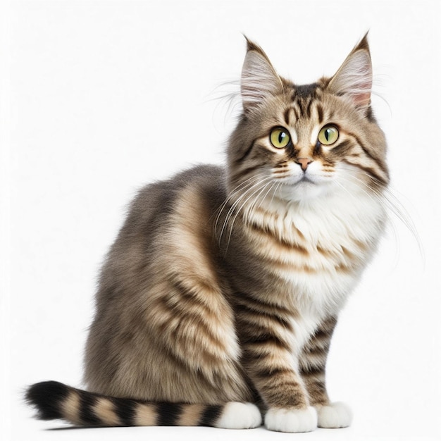 cat on white background