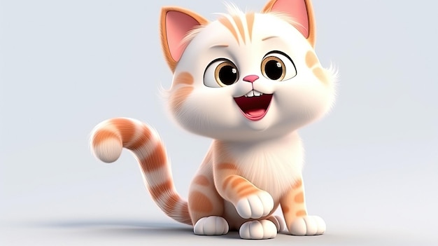 Foto un gatto con un grande sorriso stampato in faccia