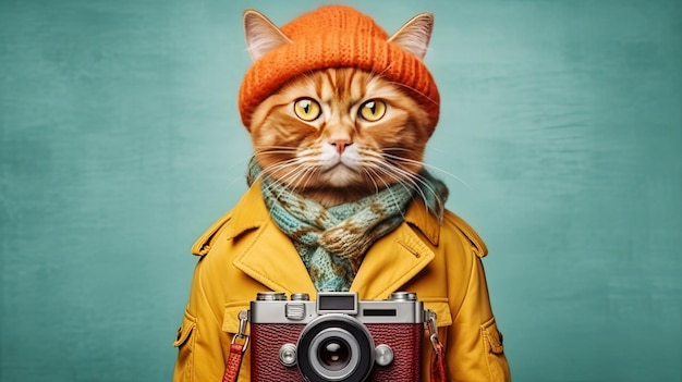 Cat with a camera