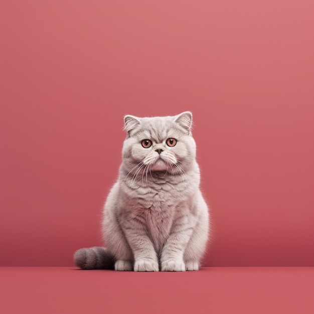 a cat with a red background that says quot grumpy quot