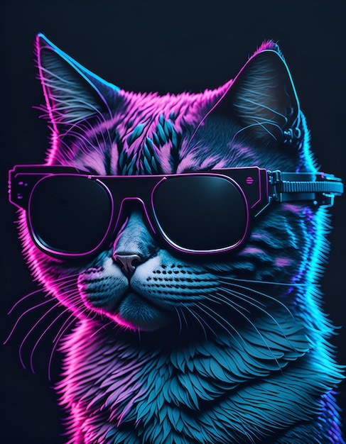 Cute Furry Cat wearing Sunglasses · Free Stock Photo