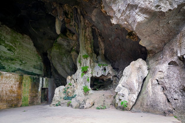 Catacombs in the mountains of Vietnam were used during the war...