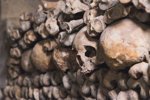 Catacombs of Paris underground ossuaries, France