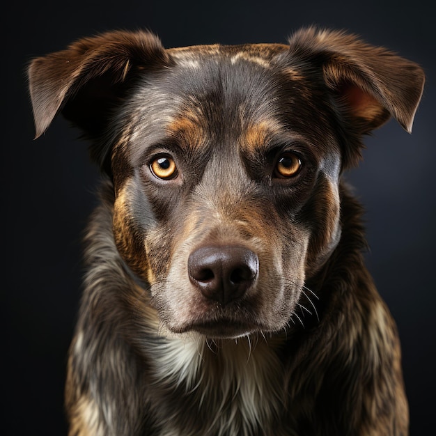 Foto catahoula-luipaardhond met dichromatische ogen