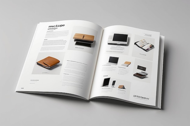 Foto mockup di progettazione del catalogo