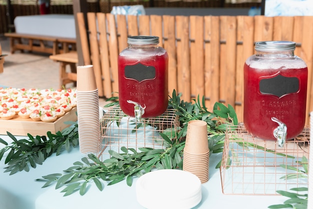 Catering in the outdoor summer park 1