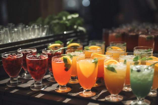 Catering services for drinks ai generated