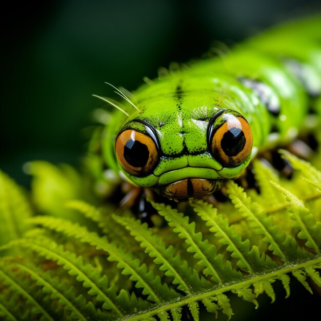 Photo a caterpillar