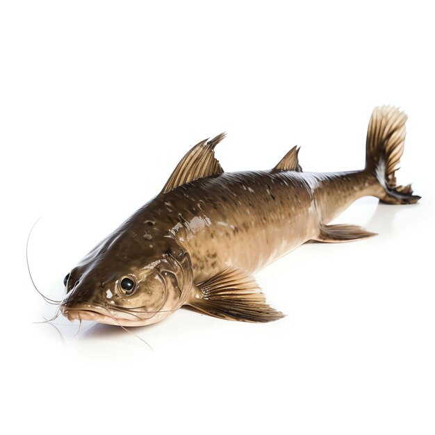 Photo a catfish studio light isolated on white background