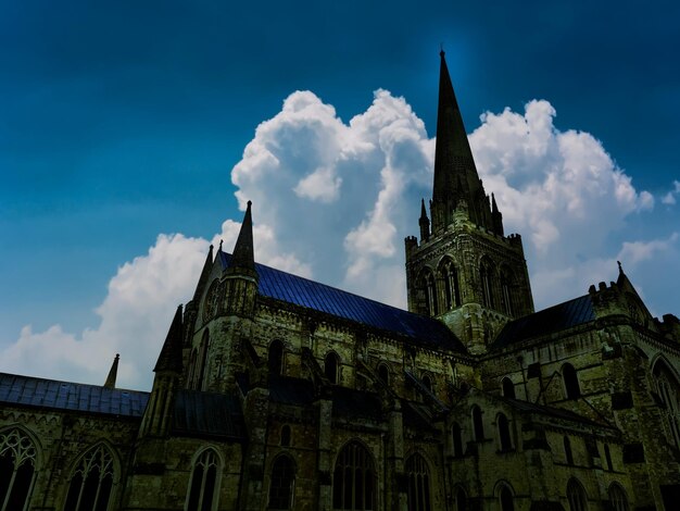 A cathedral against the sky