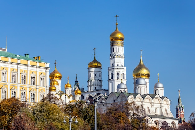 Cathedral of the Annunciation Blagoveshchensky view of the domes of the Church in Moscow