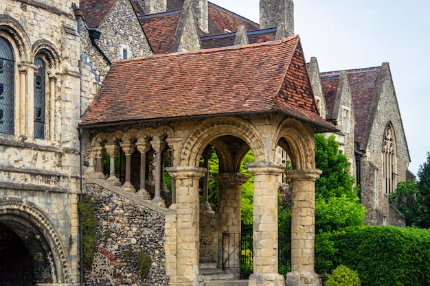 Cathedral buildings in Canterbury Kent UK