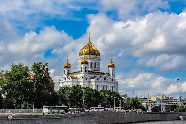 Of the Cathedral of Christ the Savior in Moscow, Russia