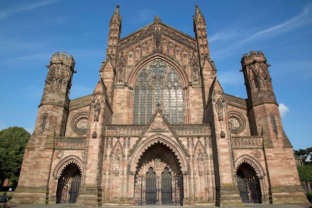 Cathedral Church Entrance, Hereford, England, UK