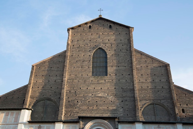 Cathedral Church Facade Piazza Maggiore Main Square, Bologna, Italy