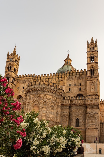 Cattedrale città palermo sicilia italia in estate