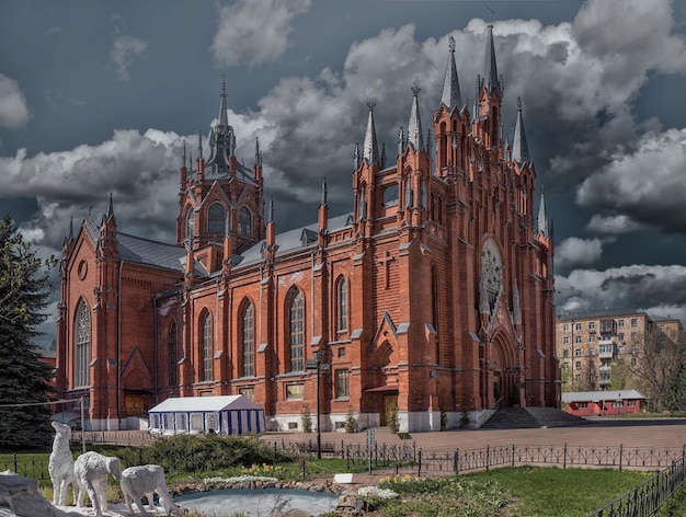 The Cathedral of the Immaculate Conception of the Holy Virgin Mary in Moscow Russia