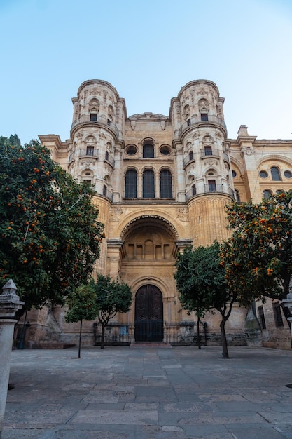 Cathedral of the Incarnation of the city of Malaga, Andalusia. Spain