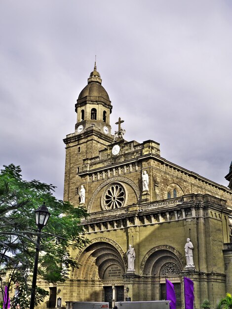 Photo the cathedral in manila city philippines