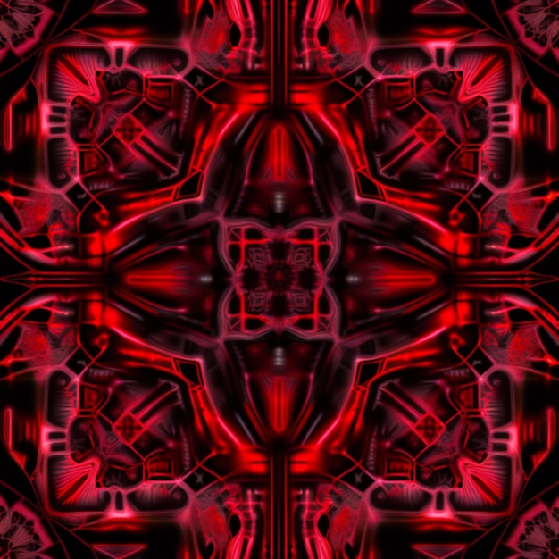 cathedral pattern, red and black colors