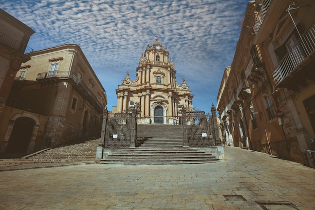 Cattedrale di san giorgio a ragusa sicilia. italia