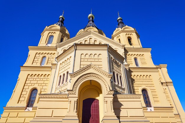 Cathedral of st. alexander nevskiy is orthodox church in nizhny novgorod, russia