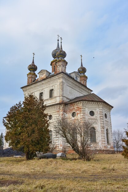 cathedral of st. michael the archangel in mikhailo arkhangelsk monastery, view of cathedral