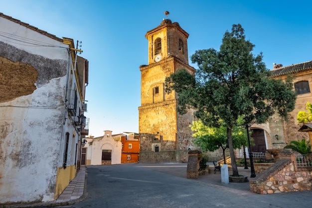 Catholic and ancient church of the manchego village of agudo in the center of spain ciudad real