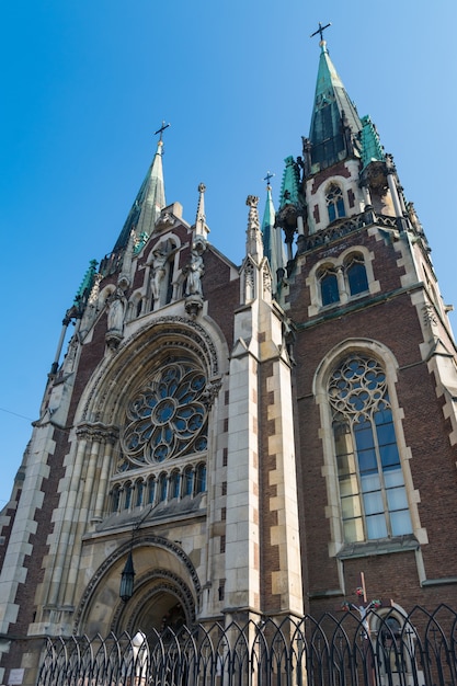 Catholic church in a European city