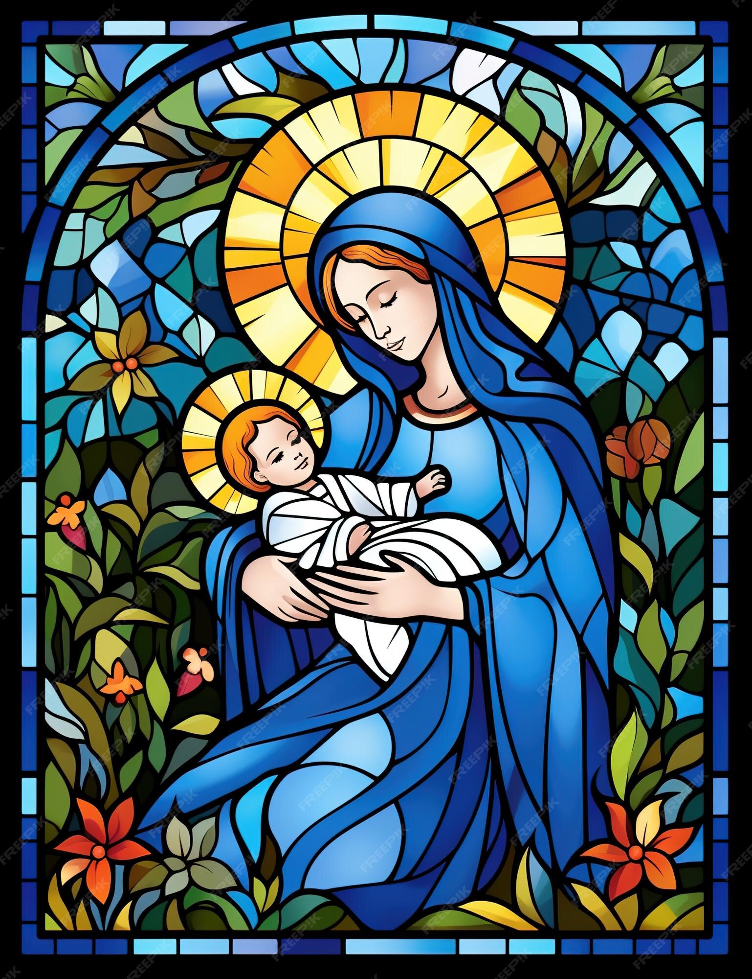 premium-photo-catholic-stained-glass-windows