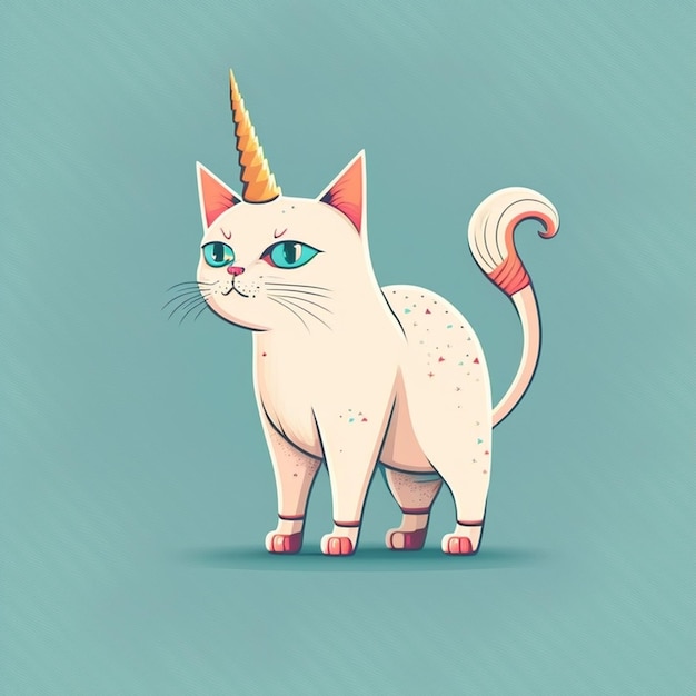 Caticorn vector illustration