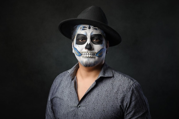 Catrin portret Typisch Mexicaans karakter Dag van de doden en Halloween make-up