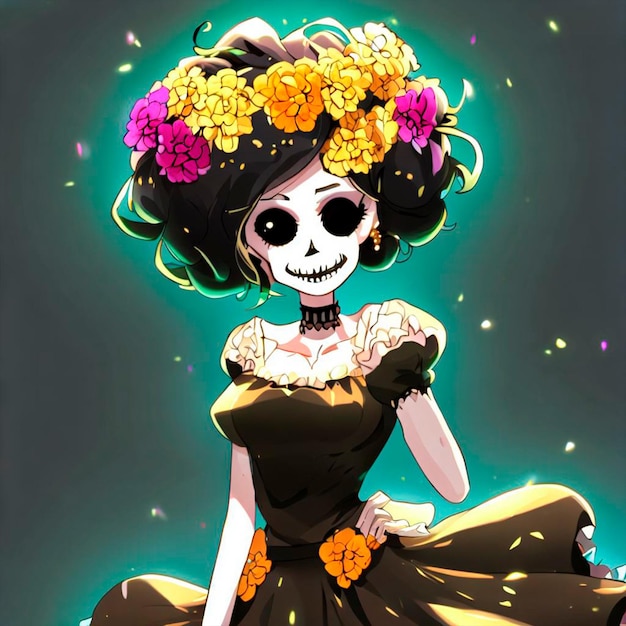 Photo catrina colocha anime