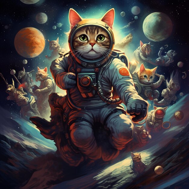 Cats in galaxy