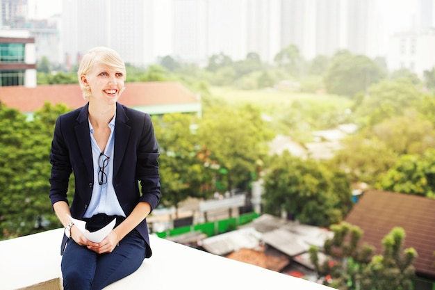 Caucasian businesswoman